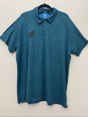 Hurley Men's Blue Spacedye Performance Polo Shirt Size XXL‎